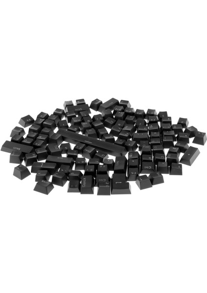 F Fityle Mekanik Klavye Siyah Için 108-KEY Abs Saydam Keycaps Anahtarı (Yurt Dışından)