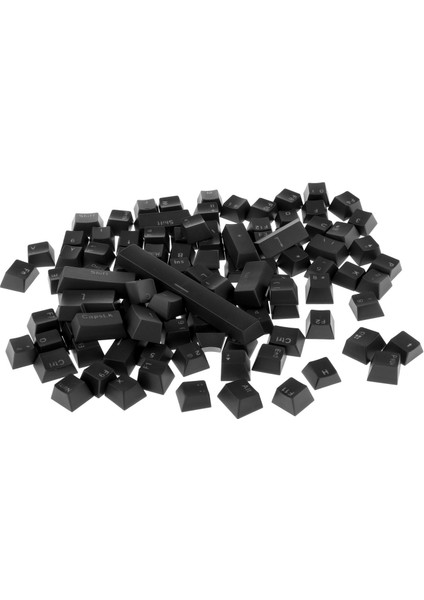 F Fityle Mekanik Klavye Siyah Için 108-KEY Abs Saydam Keycaps Anahtarı (Yurt Dışından)