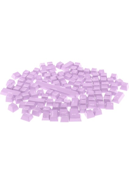 F Fityle Mekanik Klavye Mor Için 108-KEY Abs Saydam Keycaps Anahtar Kapağı (Yurt Dışından)