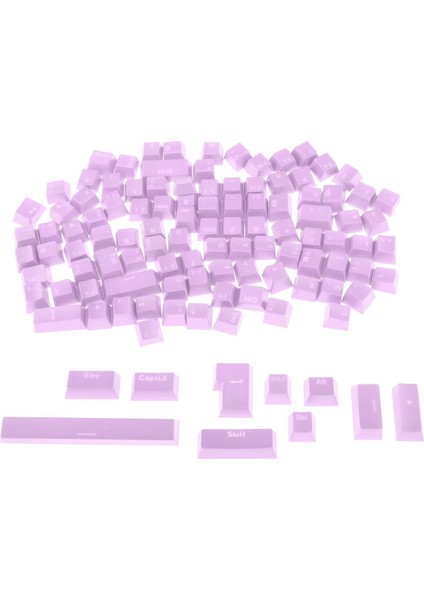 F Fityle Mekanik Klavye Mor Için 108-KEY Abs Saydam Keycaps Anahtar Kapağı (Yurt Dışından)