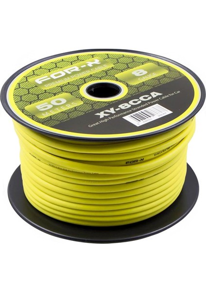 Xy-8cca Oto Anfi Power Kablosu 8ga Kablo 50 Metre