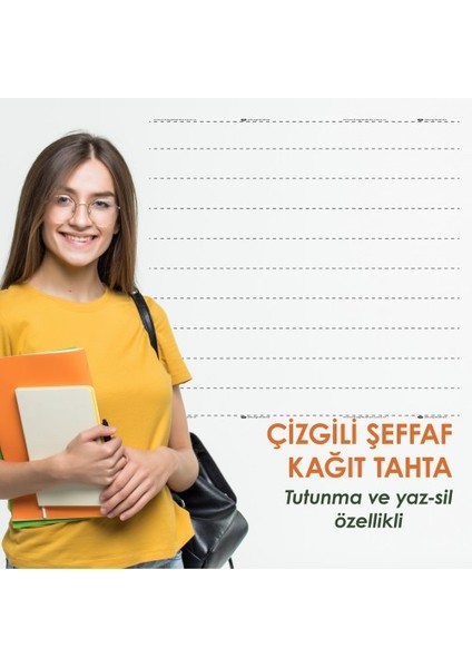 Çizgili Şeffaf Yapışkansız Tutunan Not Belge Fotoğraf Tutucu Özellikli, Inovatif Pano Akıllı Kağıt