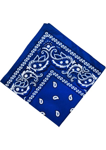 F Fityle Kadın Yenilik 100% Pamuk Baskı Bandana Başkanı Wrap Bileklik Faketi Kraliyet Mavisi (Yurt Dışından) fırsatları