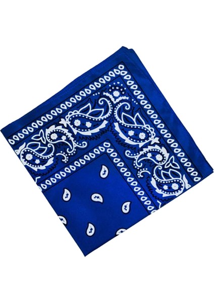 F Fityle Kadın Yenilik 100% Pamuk Baskı Bandana Başkanı Wrap Bileklik Faketi Kraliyet Mavisi (Yurt Dışından) indirimleri