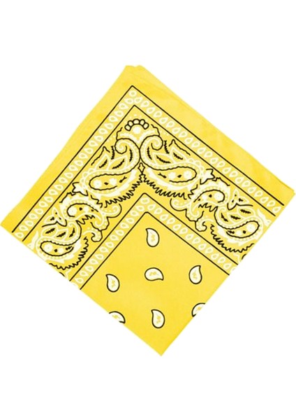 F Fityle Kadın Erkek Baskı Bandana Eşarp Kafa Wrap Kafa Bileklik Faketi Sarı Açık Sarı (Yurt Dışından) fiyatları