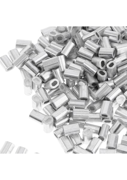 F Fityle Oval Varil Kıvrım Döngü Manşon 0.8 Mm 1 Mm 1.5 Mm - 1Mm ile 100 Kıvrımlı Kollu Paketi (Yurt Dışından)
