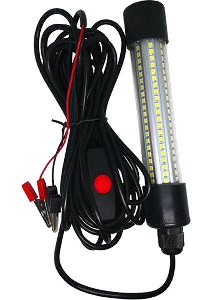 F Fityle 12 V LED Sualtı Dalgıç Balıkçılık Işık Kalamar Lambası Beyaz Çekin (Yurt Dışından)