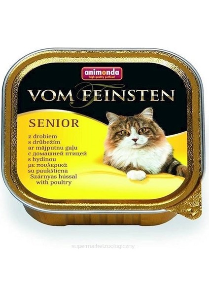 Vom Feinsten Senior Kümes Hayvanlı Yaşlı Kedi Konservesi 100 gr