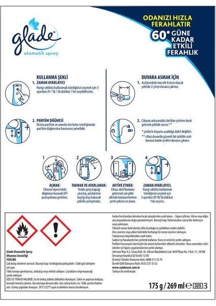 Oda Kokusu, Otomatik Sprey Cihaz ve Yedek, Okyanus Sessizliği, 269 ml