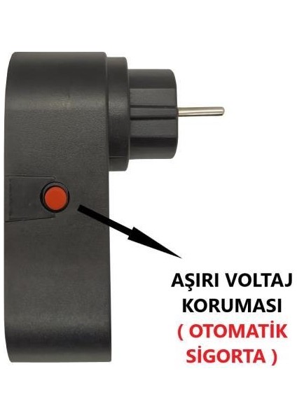 Fultech Ftr-07 Akım Korumalı 2,1A 3 USB Li Çocuk Korumalı Fiş Priz Siyah