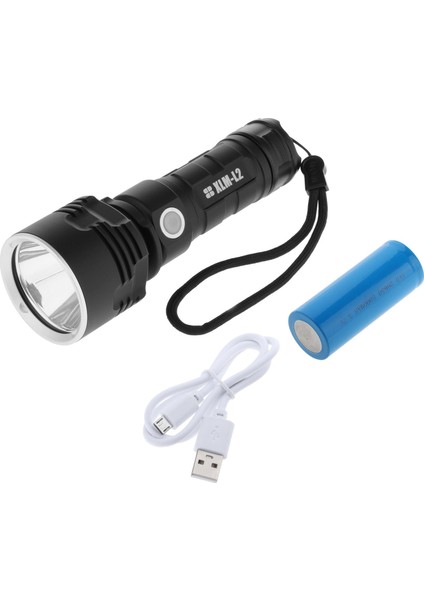 F Fityle LED Çalışma Işığı Yüksek Güç Feneri Yüksek Lümenler -Size USB Şarj Edilebilir - Batarya ile L2 L2 (Yurt Dışından)