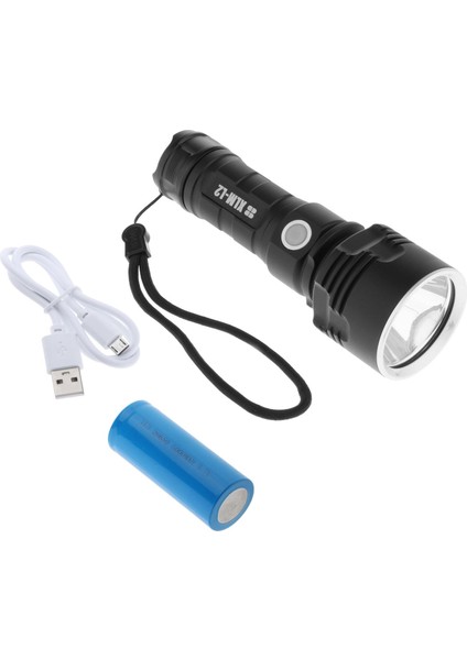 F Fityle LED Çalışma Işığı Yüksek Güç Feneri Yüksek Lümenler -Size USB Şarj Edilebilir - Batarya ile L2 L2 (Yurt Dışından)