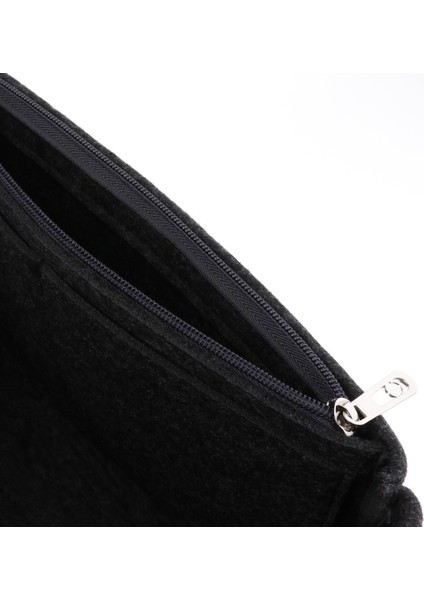 F Fityle Fermuarlı Çanta Keçe Keçe Çanta Kozmetik Makyaj Organizatör Çanta Çanta Derin Gri (Yurt Dışından) modelleri