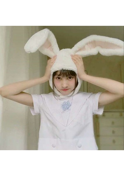 F Fityle Sevimli Kız Peluş Tavşan Bunny Kulakları Şapka Kafa Isıtıcı Kulaklığı Fotoğraf Malzemeleri (Yurt Dışından) fırsatları