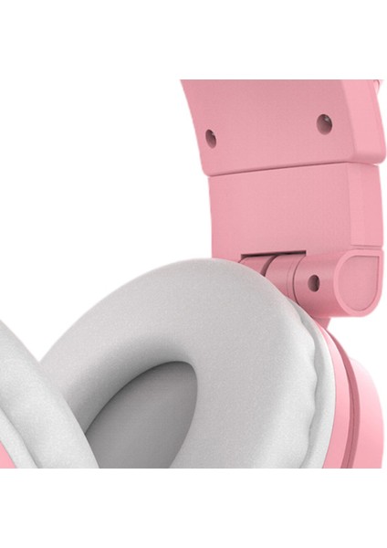 Aşırı Kulak Kulaklıklar Bluetooth 5.0, Katlanabilir Stereo Kulaklık Kedi Kulak, Kulaklık, Dahili Mikrofon, Ev Ofisi Için Kablosuz Kulaklık - Pembe (Yurt Dışından) indirimleri