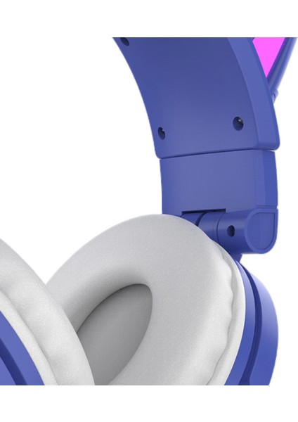 Aşırı Kulak Kulaklıklar Bluetooth 5.0, Kedi Kulağı ile Katlanabilir Stereo Kulaklık, Kulaklıklar, Dahili Mikrofon, Ev Ofisi Için Kablosuz Kulaklık - Mor (Yurt Dışından) indirimleri