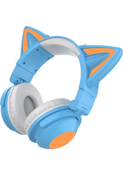 Aşırı Kulak Kulaklıklar Diş 5.0, Katlanabilir Stereo Kulaklık ile Kedi Kulak, Kulaklık, Dahili Mikrofon, Ev Ofis Için Kablosuz Kulaklık - Mavi (Yurt Dışından) modelleri
