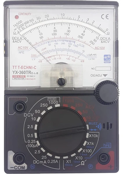 TT T-ECHNI-C YX-360E-L-B Analog Multimetre - Ölçü Aleti