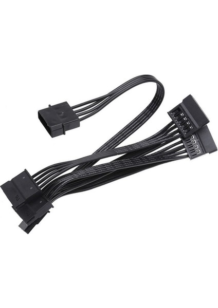 4 Pin Molex To 5 Sata Güç Kablosu Molex Ide 4 Pin To 5 Port Sata Power HDD Güç Çoklayıcı Kablosu 60 cm