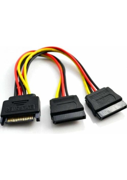 Dişi Sata Power To 2 Sata Power Kablo 18AWG 20 cm Sata Power Çokl