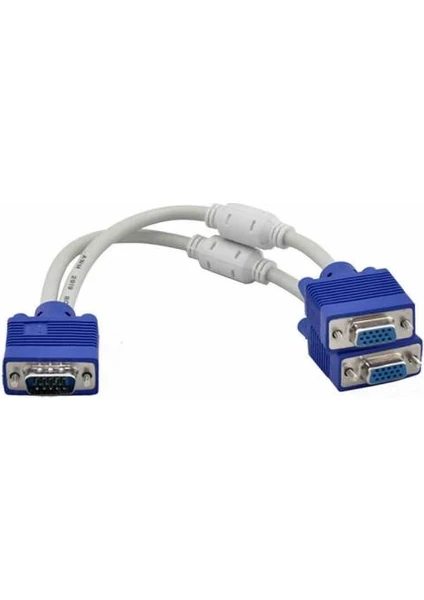 VGA Y Kablo VGA Splitter VGA Çoğaltıcı VGA 2 VGA Çoklayıcı