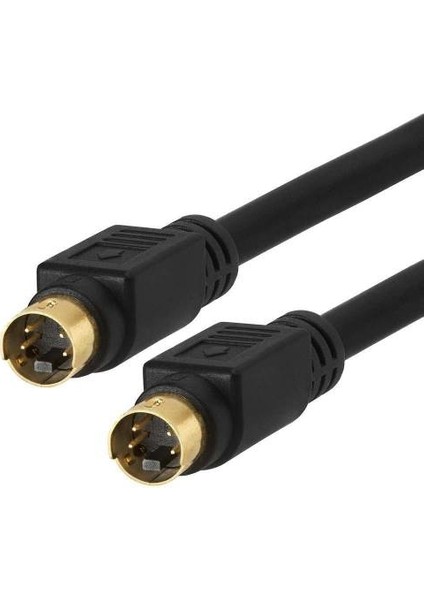 2 Metre Minidin Svıdeo 4pin S-Video Kablo Svideo Gold Uç