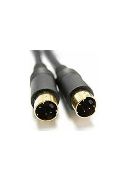 2 Metre Minidin Svıdeo 4pin S-Video Kablo Svideo Gold Uç