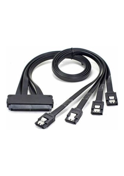 32 Pin Sas To 4 Sata 7 Pin Mini Sas 4i SFF-8484 50 cm