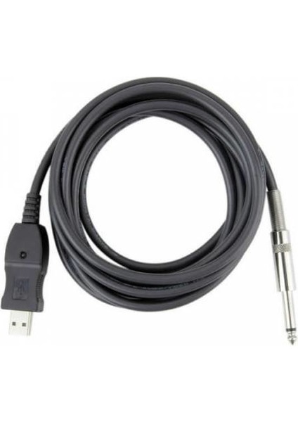 USB To 6.3 mm Çivi Jack Gitar Saz Bağlantı Kablosu 6.3 mm USB Çevirici indirimleri