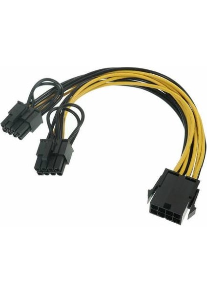 8 Pin Power Splitter Pci-E Molex 8 Pin Çoklayıcı Kablo 8 Pin Ekran Kartı Çoğaltıcı