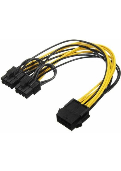 8 Pin Power Splitter Pci-E Molex 8 Pin Çoklayıcı Kablo 8 Pin Ekran Kartı Çoğaltıcı