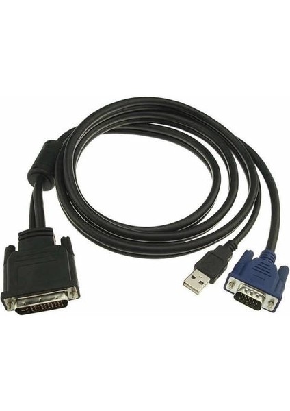 1.8 Metre DVI DVI 30+5 VGA USB M1 Kablo DVI M1-Da (30 + 5) Pin Er
