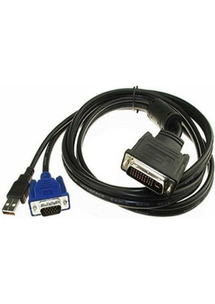 1.8 Metre DVI DVI 30+5 VGA USB M1 Kablo DVI M1-Da (30 + 5) Pin Er