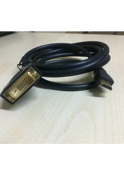 1 Metre HDMI To DVI Kablo HDMI To DVI Kablo 24+1