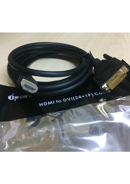 1 Metre HDMI To DVI Kablo HDMI To DVI Kablo 24+1