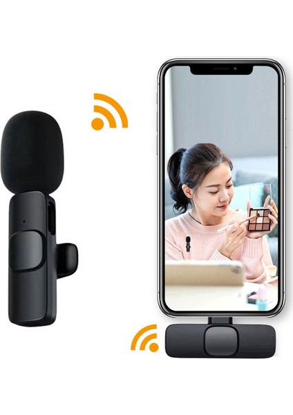 Type-C Android Tak ve Çalıştır Gürültü Azaltma Için Kablosuz Yaka Mikrofonu Yaka Mikrofonu Sistemi (Yurt Dışından)