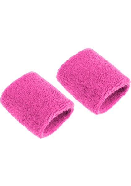 F Fityle 2x Unisex Pamuk Ter Bandı Ter Bandı Bileklik Basketbol Tenis Spor Salonu Badminton - Pembe (Yurt Dışından)