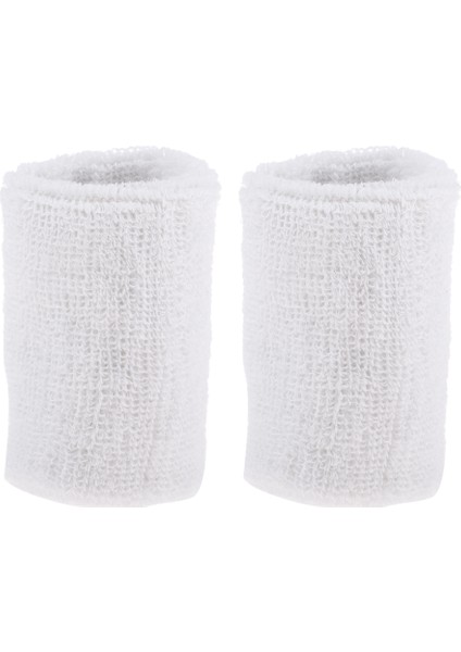 F Fityle 2x Unisex Pamuk Ter Bandı Ter Bandı Bileklik Basketbol Tenis Spor Salonu Badminton - Beyaz (Yurt Dışından) fiyatları