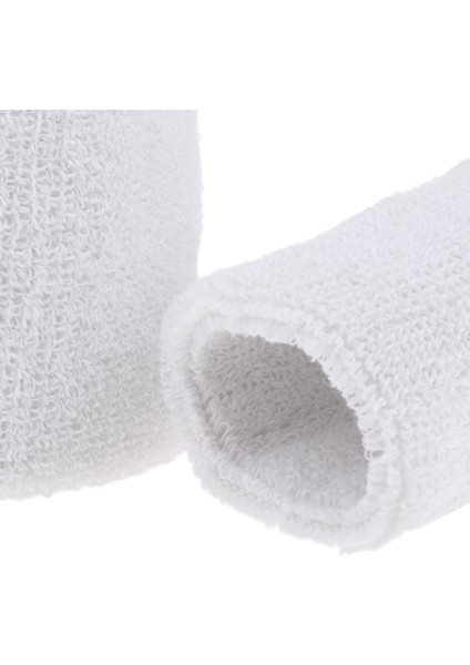 F Fityle 2x Unisex Pamuk Ter Bandı Ter Bandı Bileklik Basketbol Tenis Spor Salonu Badminton - Beyaz (Yurt Dışından) modelleri