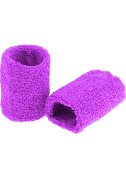 F Fityle 2x Unisex Pamuk Ter Bandı Ter Bandı Bileklik Basketbol Tenis Spor Salonu Badminton - Açık Mor (Yurt Dışından) fiyatları