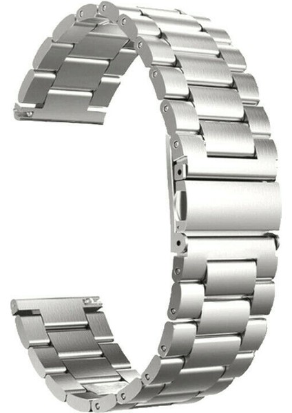 Huawei Watch Gt 2 Pro Kordon Metal Sıralı Kordon Gümüş