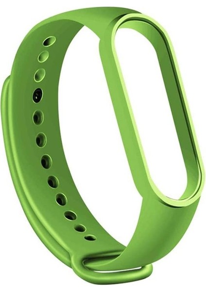 Xiaomi Mi Band 6 Kordon Silikon Mat Klasik Renkli Yeşil