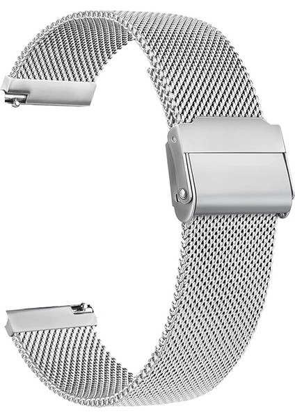 Honor Watch Gs Pro Kordon Çıtçıtlı Hasır Metal Örgülü Gümüş