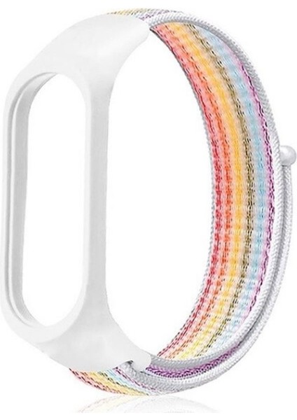 Xiaomi Mi Band 6 Kordon Cırtcırt Kumaş Kordon Velcro Karışık Renk