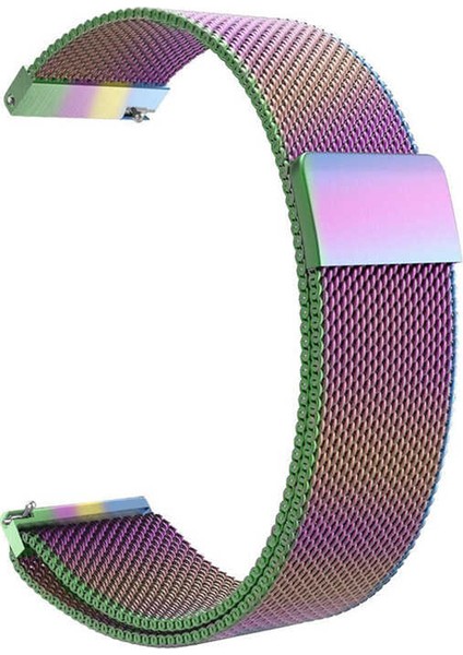 Huawei Watch 3 Elite Kordon Hasır Metal Örgülü Ayarlanabilir Karışık Renk