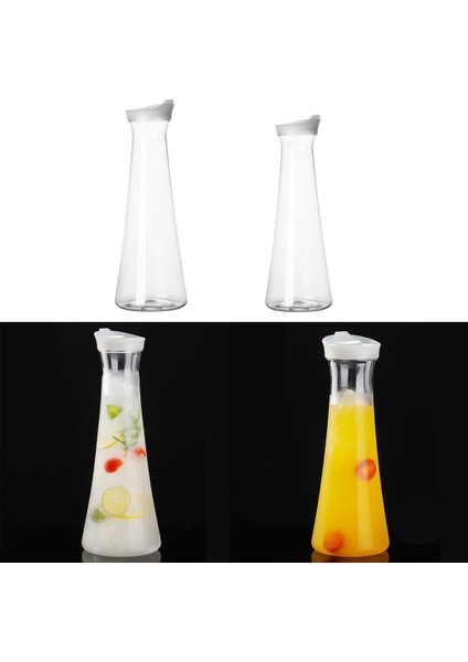 F Fityle Kapak Sürahi Su Buzlu Çay ve Meyve Suyu Içecek Bel Potu 1500 ml (Yurt Dışından)