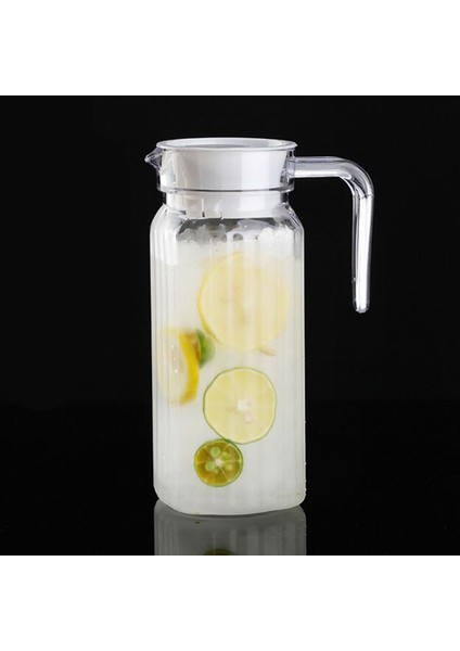 F Fityle Kapak Sürahi Su Buzlu Çay Suyu Içecek Çizgili Su Isıtıcısı 800 ml (Yurt Dışından)