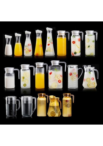F Fityle Kapak Sürahi Su Buzlu Çay ve Meyve Suyu Içecek Meyve Sürahi 600 ml (Yurt Dışından)