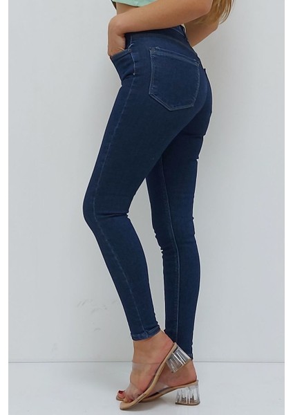 Dar Paça Kot Pantolon Lacivert