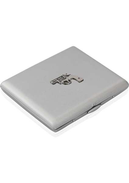 Gümüş Temalı Metal Sigara Tabakası